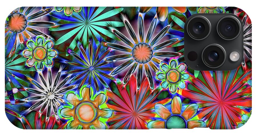 Tropical Daisies Collage - Phone Case