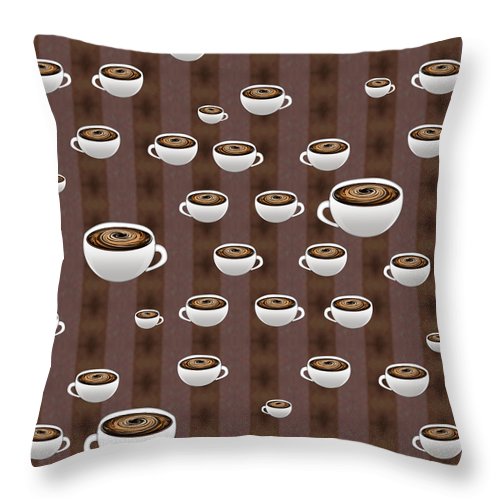 True Coffee Repeating - Throw Pillow