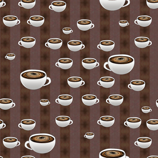 Coffee and Stripes Digital Image Download