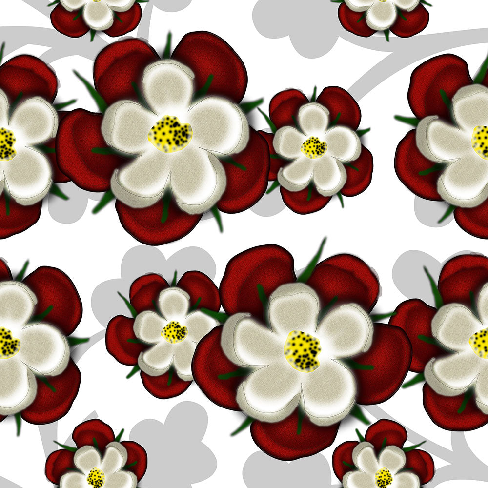 Tudor Roses on White Digital Image Download