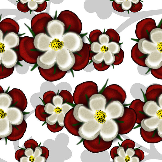 Tudor Roses On White Digital Image Download