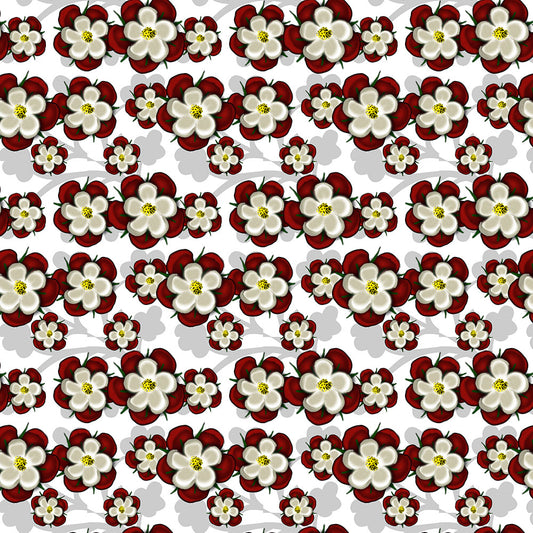 Tudor Roses on White Digital Image Download