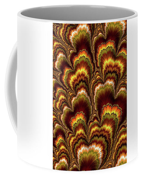 Turkey Feather Fractal - Mug