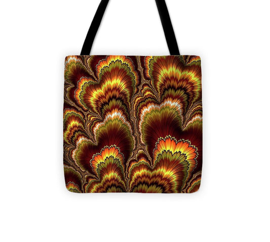 Turkey Feather Fractal - Tote Bag