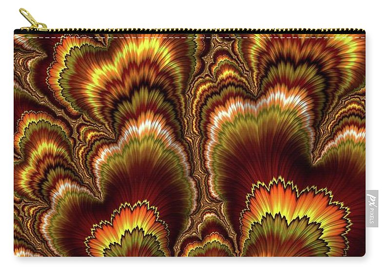 Turkey Feather Fractal - Carry-All Pouch