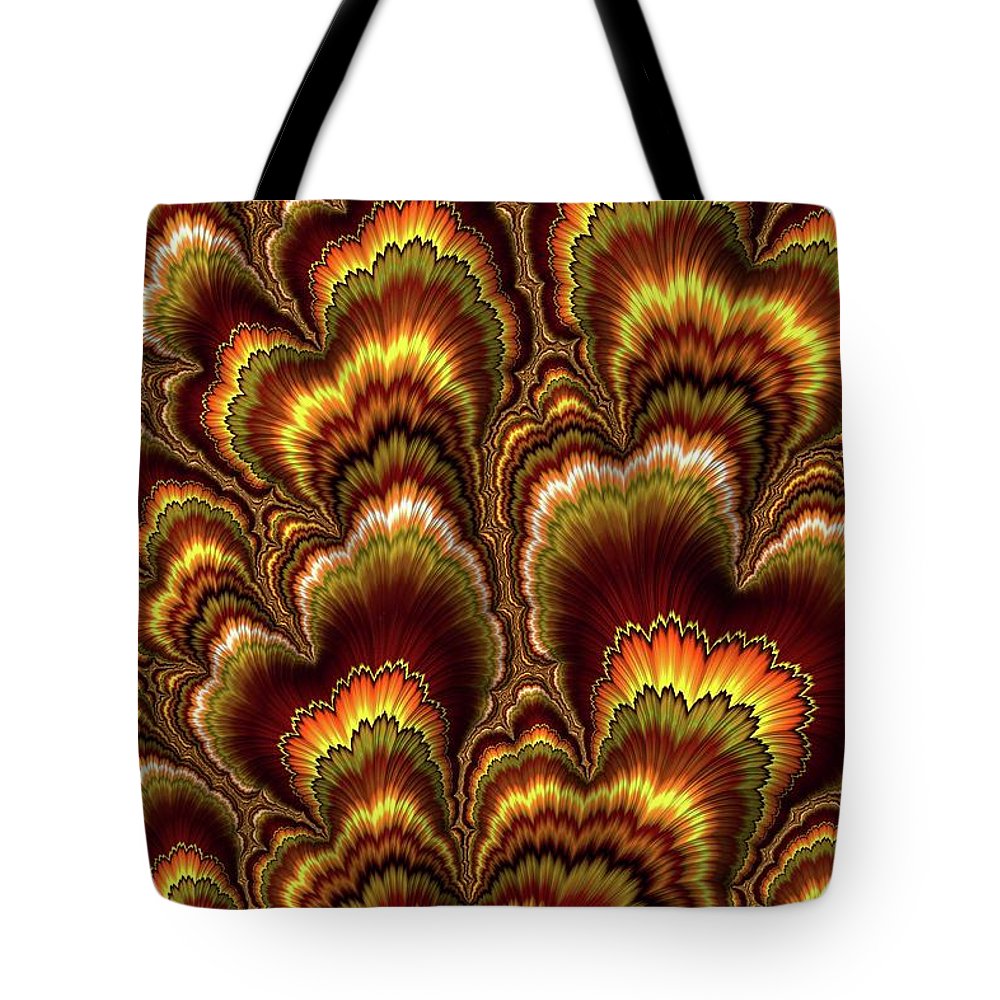 Turkey Feather Fractal - Tote Bag