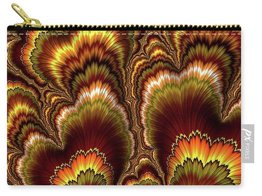 Turkey Feather Fractal - Carry-All Pouch