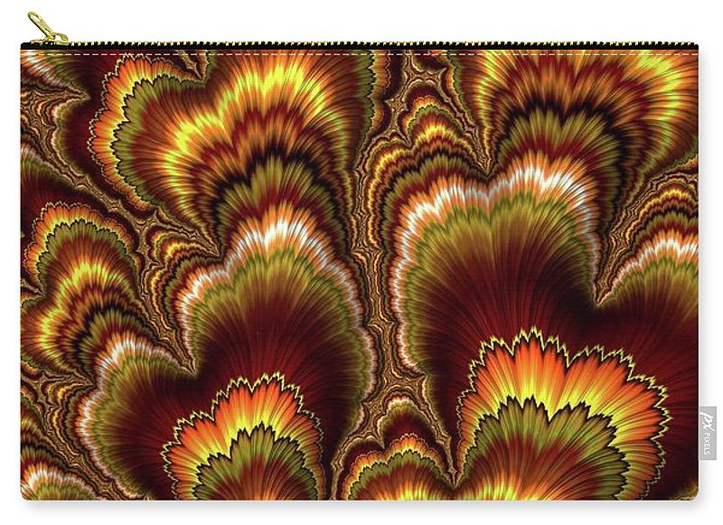 Turkey Feather Fractal - Carry-All Pouch