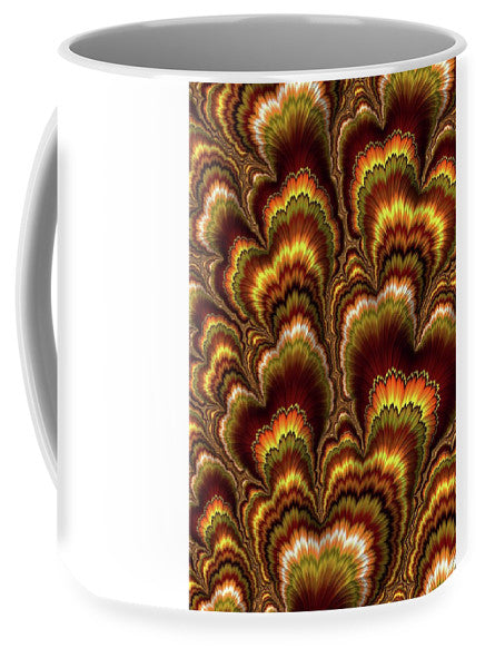 Turkey Feather Fractal - Mug