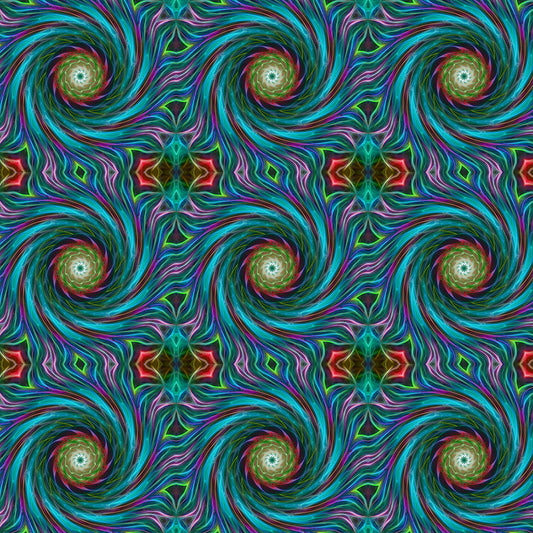 Turquoise Swirl Pattern Digital Image Download