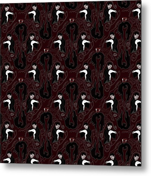 Vampire Pattern - Metal Print