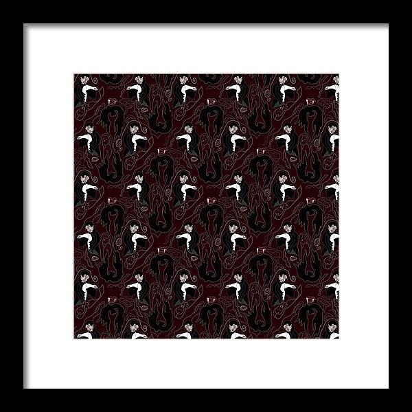 Vampire Pattern - Framed Print