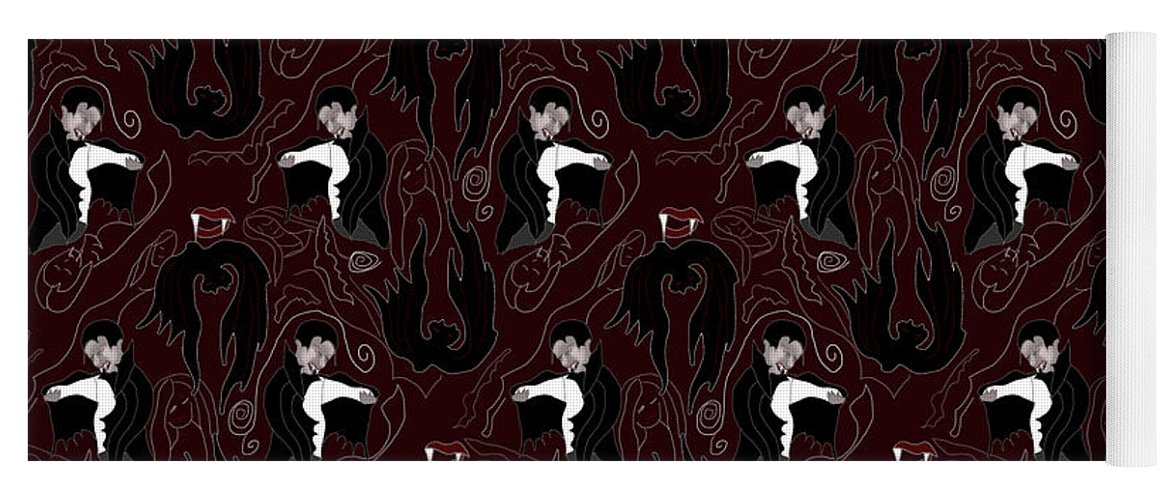 Vampire Pattern - Yoga Mat