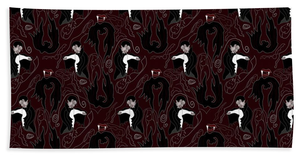 Vampire Pattern - Bath Towel