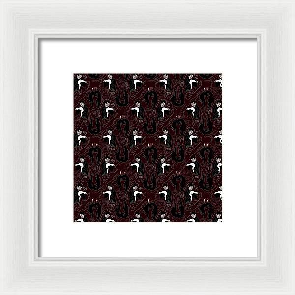 Vampire Pattern - Framed Print