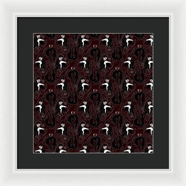 Vampire Pattern - Framed Print