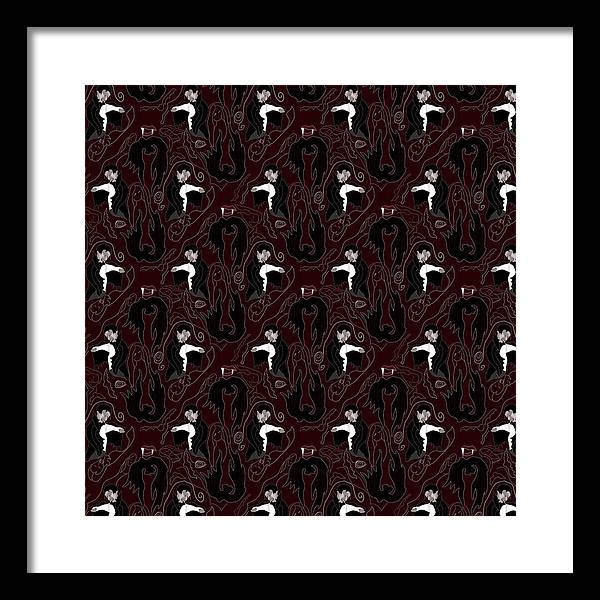 Vampire Pattern - Framed Print