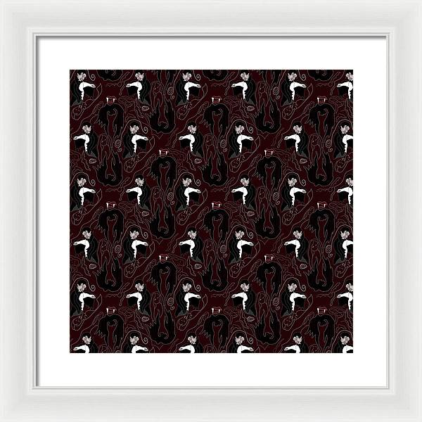 Vampire Pattern - Framed Print