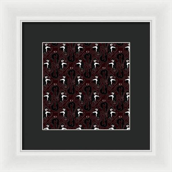 Vampire Pattern - Framed Print