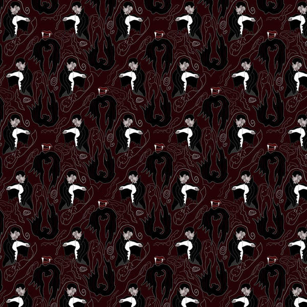 Vampire Pattern - Art Print