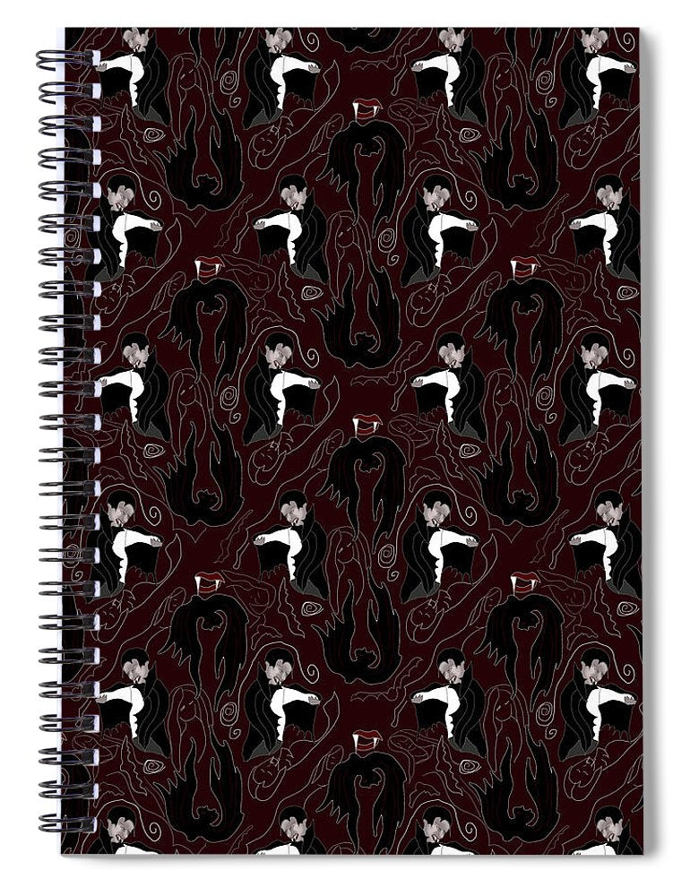 Vampire Pattern - Spiral Notebook