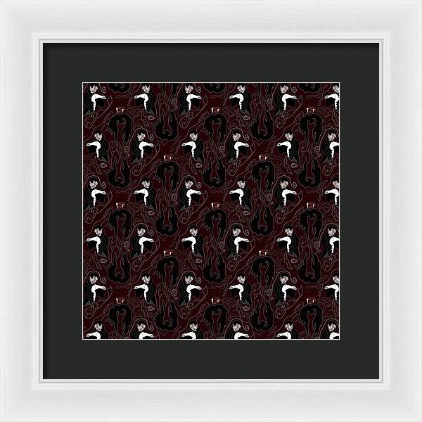 Vampire Pattern - Framed Print