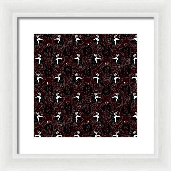 Vampire Pattern - Framed Print