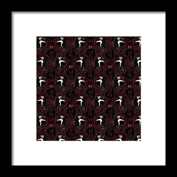 Vampire Pattern - Framed Print