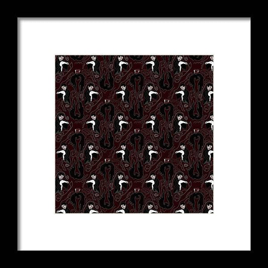 Vampire Pattern - Framed Print