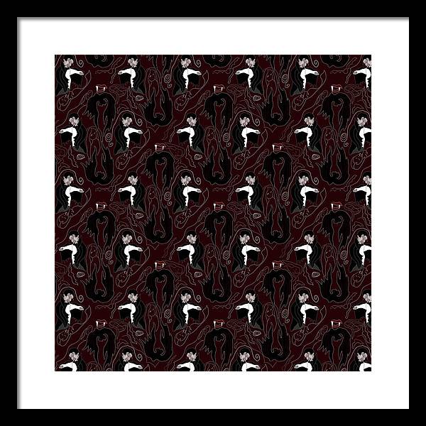 Vampire Pattern - Framed Print