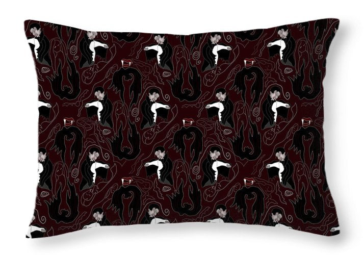 Vampire Pattern - Throw Pillow