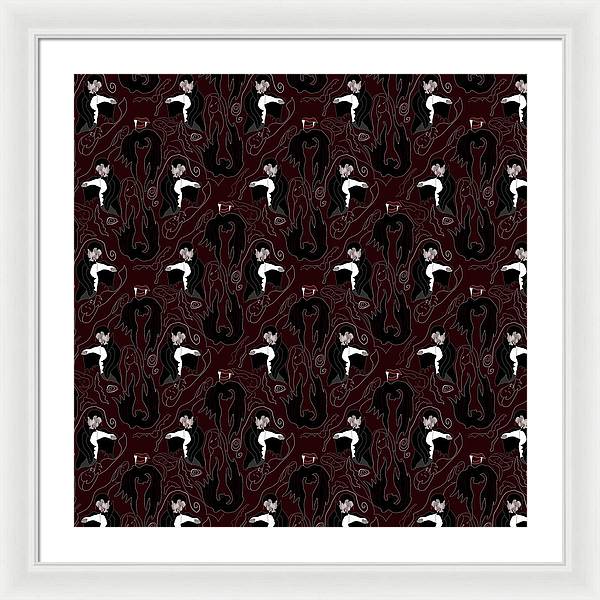 Vampire Pattern - Framed Print