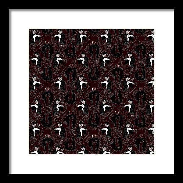 Vampire Pattern - Framed Print