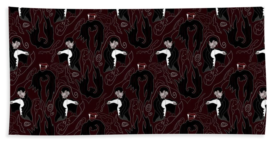 Vampire Pattern - Beach Towel