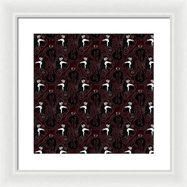 Vampire Pattern - Framed Print