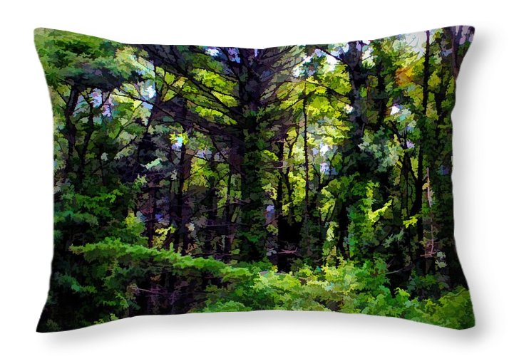 Vine Wrapped Forest - Throw Pillow