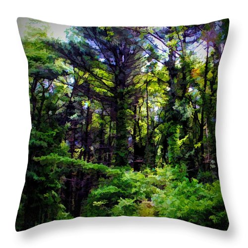 Vine Wrapped Forest - Throw Pillow
