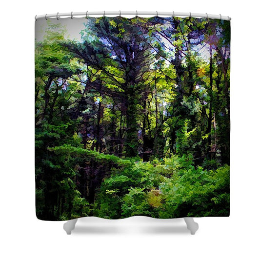 Vine Wrapped Forest - Shower Curtain