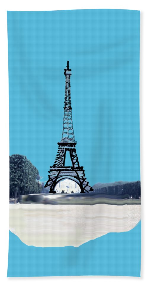 Vintage Eiffel tower Impression - Beach Towel
