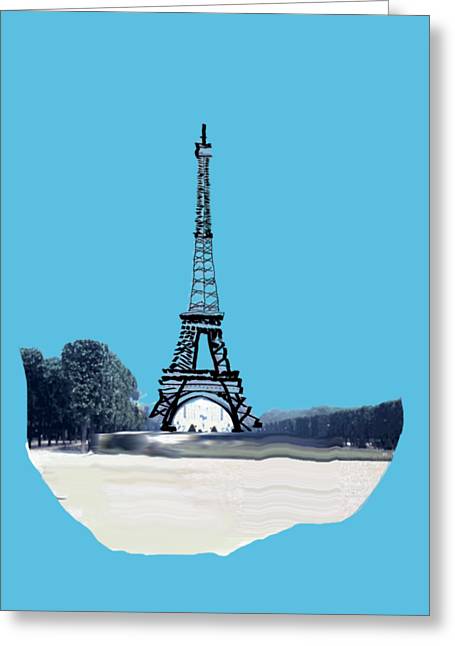 Vintage Eiffel tower Impression - Greeting Card