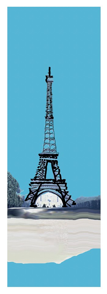 Vintage Eiffel tower Impression - Yoga Mat