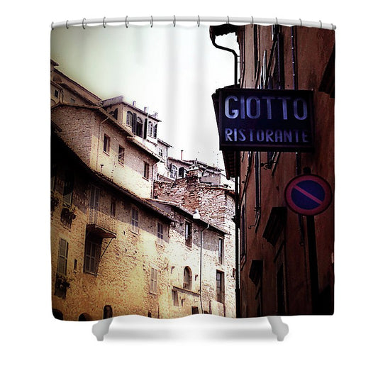 Vintage Italian Restaurant - Shower Curtain