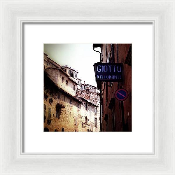 Vintage Italian Restaurant - Framed Print