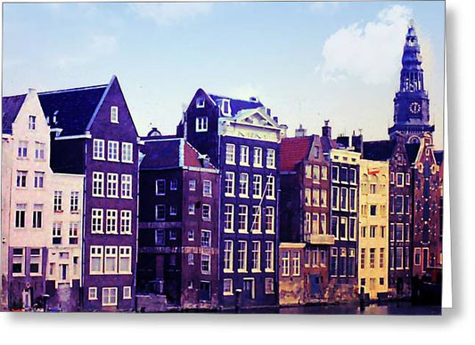 Vintage Travel Amsterdam - Greeting Card