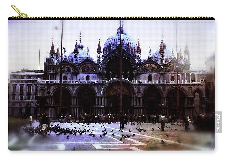Vintage Travel Cathedral San Marco - Carry-All Pouch