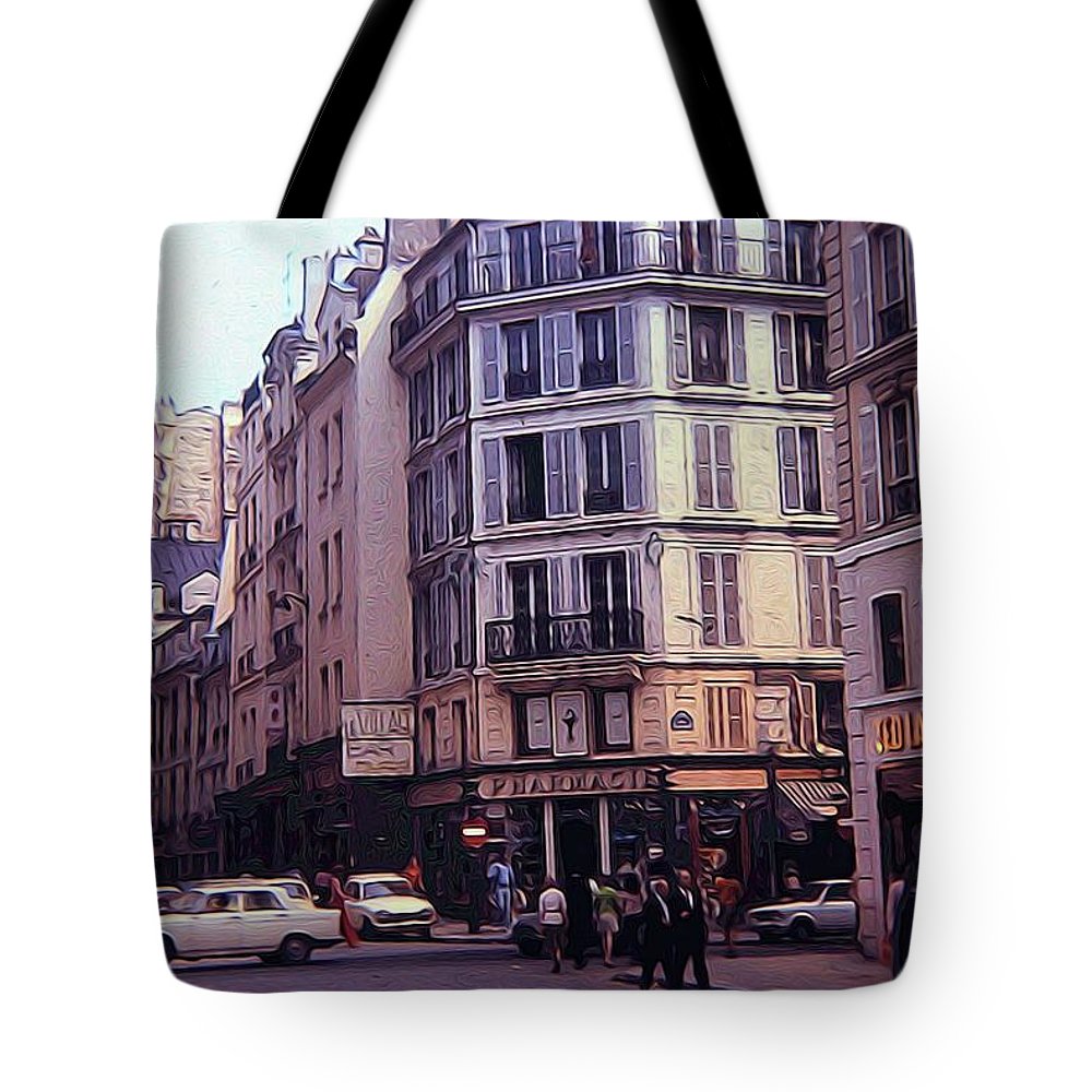 Vintage Travel Europe Streetcorner - Tote Bag