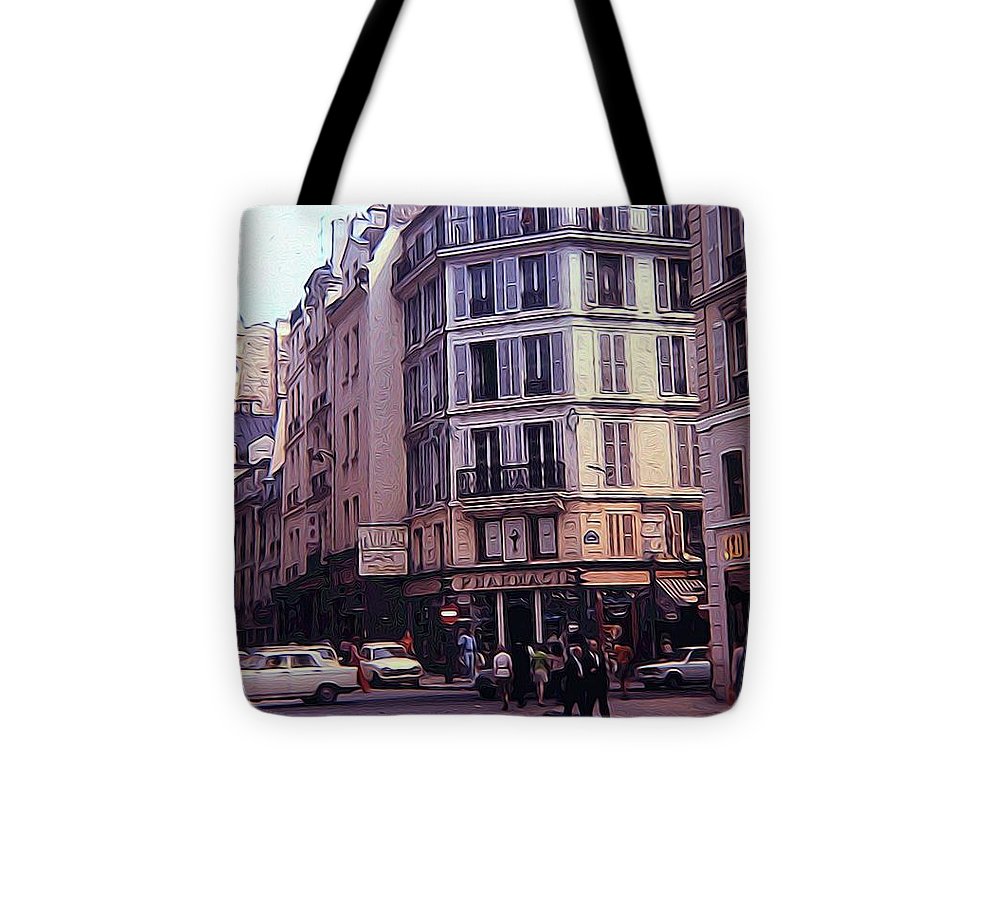 Vintage Travel Europe Streetcorner - Tote Bag