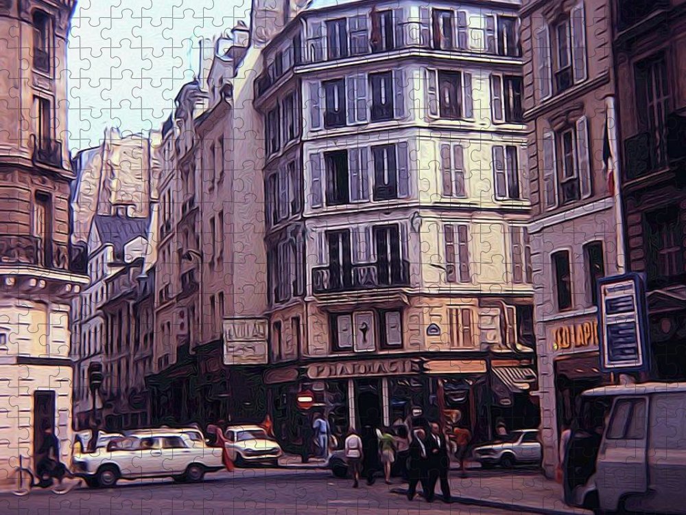 Vintage Travel Europe Streetcorner - Puzzle