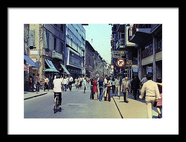 Vintage Travel Italy 1971 - Framed Print
