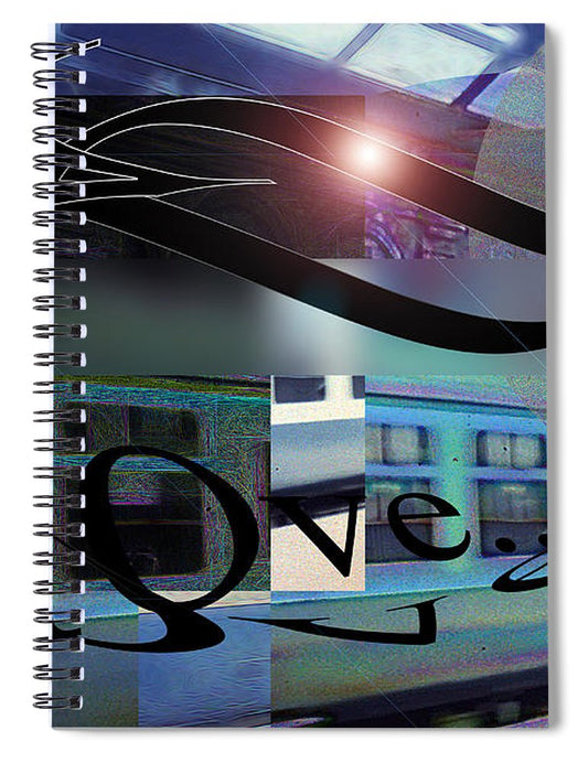 Vintage Travel Love To Take The Train - Spiral Notebook